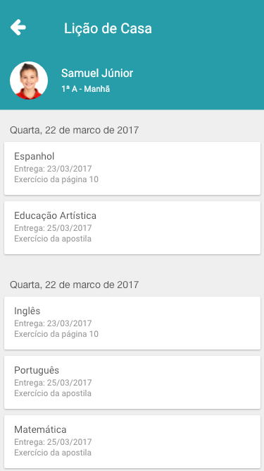 Escola Direta - Lição de casa
